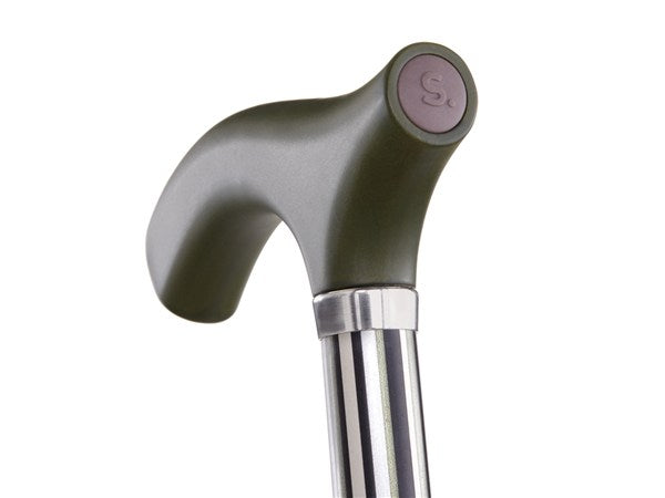 HUNTINGTON Stripes Adjustable, Folding Travel Cane by Switch Sticks