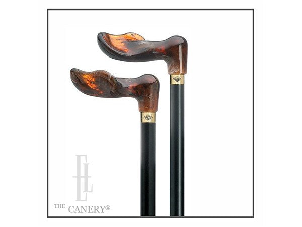 Amber Palm Grip with Black Hardwood Shaft