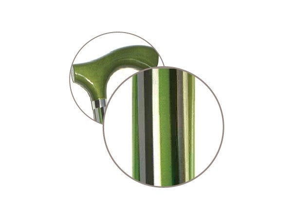 HUNTINGTON Stripes Adjustable, Folding Travel Cane by Switch Sticks