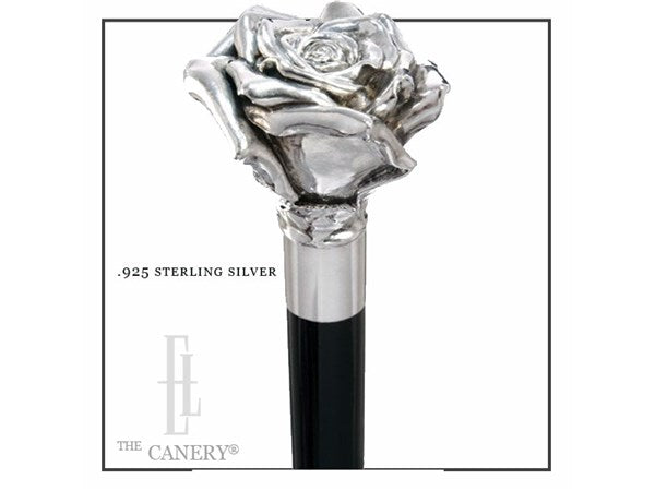 American Beauty .925 Sterling Silver Rose Cane