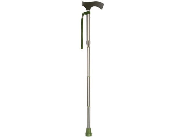 HUNTINGTON Stripes Adjustable, Folding Travel Cane by Switch Sticks