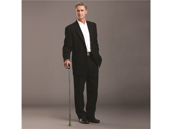 HUNTINGTON Stripes Adjustable, Folding Travel Cane by Switch Sticks