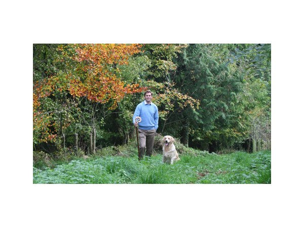 Curly Ram's Horn Blackthorn Walking Staff