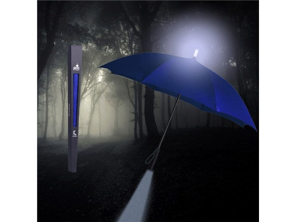 Pluvis Illuminated Umbrella with Black Canopy