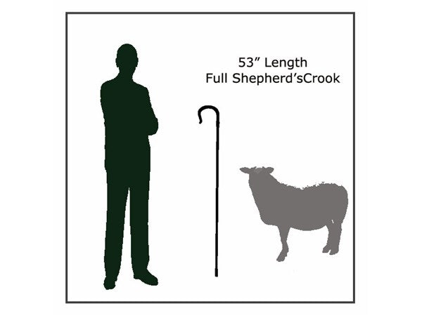 True Chestnut Shepherd's Crook with carved spirals