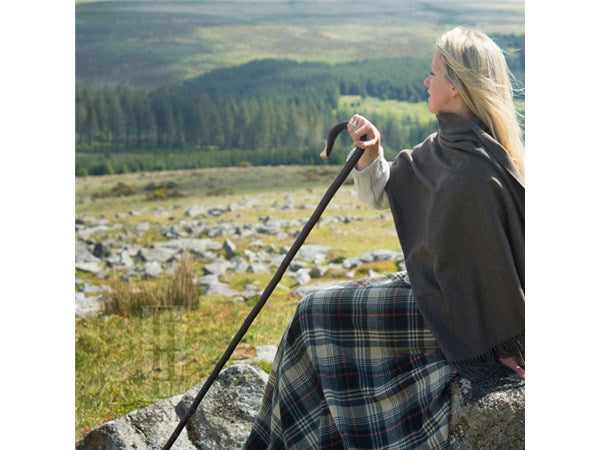 True Chestnut Shepherd's Crook with carved spirals