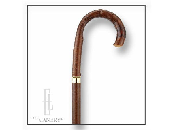 Cherry Crook Handle Cane with Oak Shaft