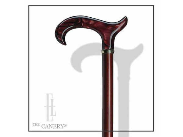 Dorothy G. Ruby Red Derby Handle Cane