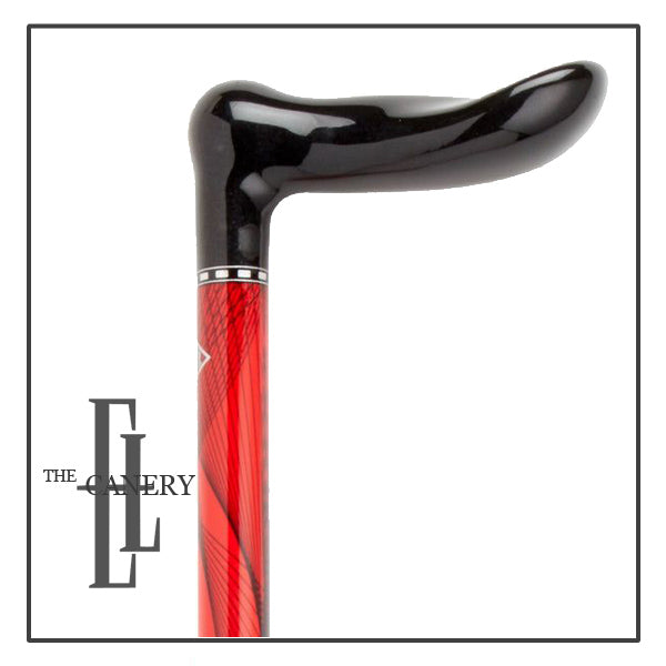 Adjustable Carbon Fiber cane with relaxed palm grip