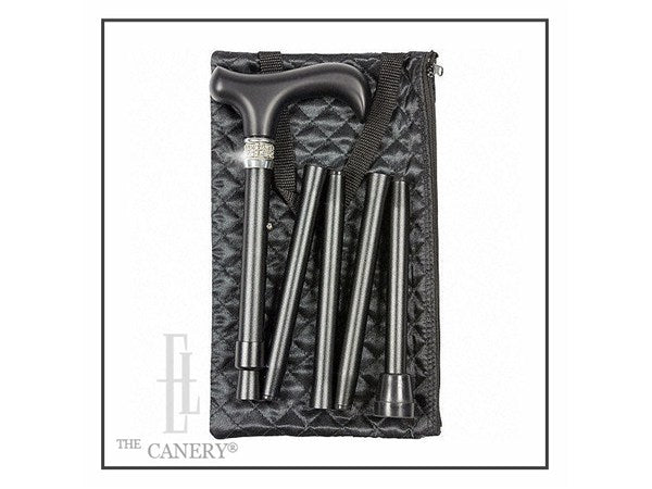 Crystal Collar Adjustable and Folding Travel Cane