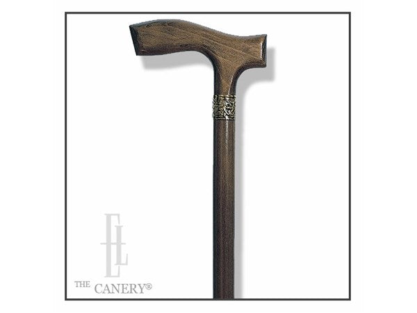Lord Byron Cane with Floral Band Embellishment