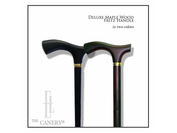 Deluxe Maple Wood Fritz Handle Cane