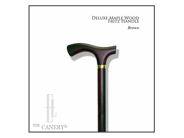 Deluxe Maple Wood Fritz Handle Cane