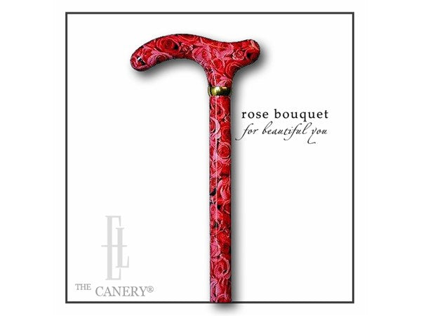 Lovely Pink Rose Derby Cane